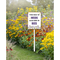 thumbnail image 2 of Eveokoki 8x12 Inch Please Excuse The Weeds We Are Feeding The Bees Aluminum Lawn Sign Stand Yard Sign With Metal Stakes Kit Outside Garden Grass Farm Signs Outdoor Decorations, 2 of 6