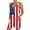 #1-Red, variant on Rompers for Women 2026 Summer Casual Jumpsuits Sleeveless Wide Leg Overalls Adjustable Strap Jumpsuit with Pockets