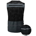 thumbnail image 3 of H2H Mens Active Fishing Vests Quick Dry Breathable Multi Pocket Mesh Jackets Photography Hiking Vest (CMOV060), 3 of 6