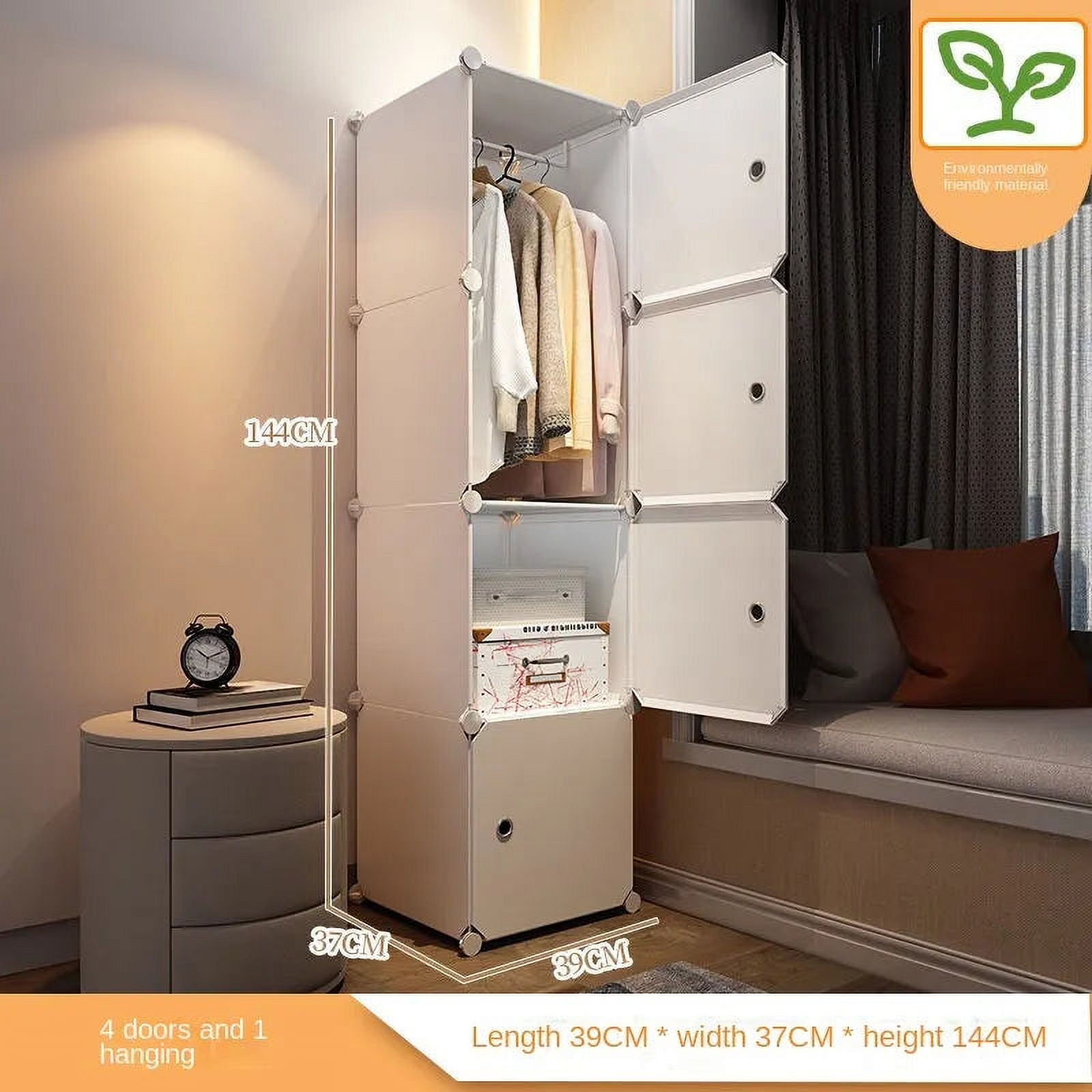 Home Bedroom Furniture Simple Wardrobe Clothes Cabinets Dressers Cube ...