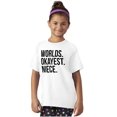 thumbnail image 3 of Worlds Okayest Niece Family Love Girls Kids T Shirt Tees Teen Brisco Brands M, 3 of 5