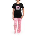 thumbnail image 4 of CafePress - Pink Cupcake Women's Dark Pajamas - Women's Short Sleeve Print T-Shirt and Pants Dark Cotton Pajama Set, 4 of 7