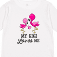 thumbnail image 4 of Inktastic My Gigi Loves Me with Two Flamingos Boys or Girls Long Sleeve Toddler T-Shirt, 4 of 5