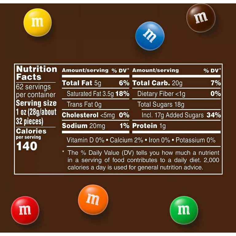 Advantus M&M Plain Chocolate Candy - Chocolate - Resealable Zipper - 2.62  lb - 1 Pack - Zuma
