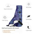 thumbnail image 3 of YFYANG Adult Microfiber Quick Dry Bath Towels, Purple Tie-Dye Art Beach Towel, Home Camping Travel Essentials, 27.5" x 55", 3 of 9