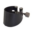 thumbnail image 2 of Boquilla de saxofón con tornillos ajustables, cuero artificial resistente al desgarro para clarinetes y músicos., 2 of 9