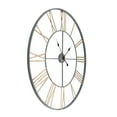 thumbnail image 4 of Solange Analog Round Metal Wall Clock - 36" Light Gray, 4 of 6