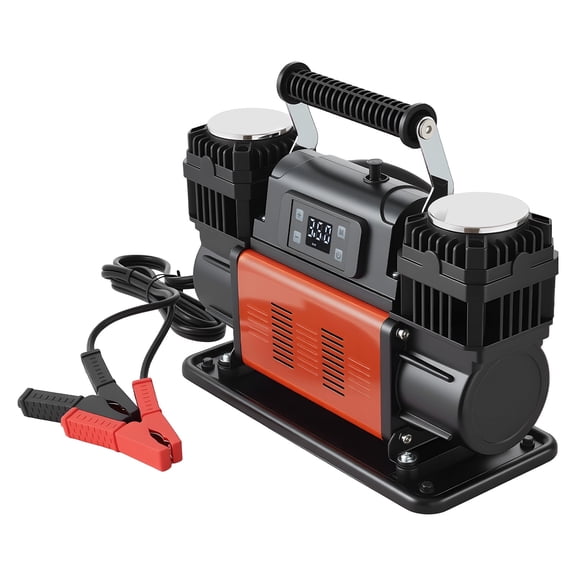 12V Dual-Cylinder Portable Tire Inflator 10.6CFM 150PSI Heavy Duty Air ...
