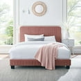 thumbnail image 4 of Modway Celine Channel Tufted Performance Velvet Queen Platform Bed in Dusty Rose, 4 of 8