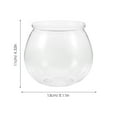 3pcs Plastic Fish Bowl Transparent Small Aquarium Small Fish Tank