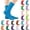 Yellow, variant on QSAWXQZ Kids' Crew Socks Solid Cotton Knitting Breathable Mid Calf Socks 5-13Years