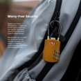 thumbnail image 3 of WWS-TSA Locks for Luggage, Small Padlock Combination with Cable, Luggage Locks TSA Approved, Combo Padlock with Code, for Travel Suitcase, Gym Locker, Gun Case, Backpack Zipper (Black+Golden), 3 of 4
