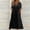 Black plus size maxi dress a1, variant on Uscallm Women Plus Size V Neck Short Sleeve Eyelet Boho Flowy A-Line Maxi Dress Casual Solid Beach Vacation Long Dresses, Gray XL