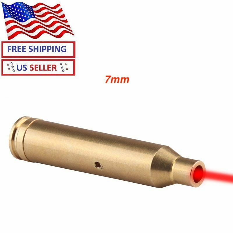 TPO 7mm Bore Sight Red Lasers Boresighter Zero Bore Sighter in Gold