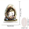 thumbnail image 2 of Cheapark 1PC Easter Ornament 2D Printed Acrylic Decorative Items Suitable For Office Desktop Bookshelf Dining Table Decoration Easter Themed Decorative Accessories, 2 of 6