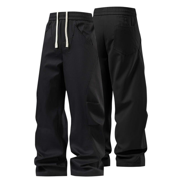 fheaev Wide Leg Sweatpants for Men Baggy Track Pants Goth