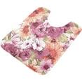 thumbnail image 5 of Dreamtimes Flower Pattern Bathroom Rug Set 2PCS Ultra Soft Bath Rugs, Non Slip Absorbent Shaggy Bath Mat Set with U-Shaped Toilet Mat (17.3"x13.4"& 23.6"x15.7"), 5 of 6