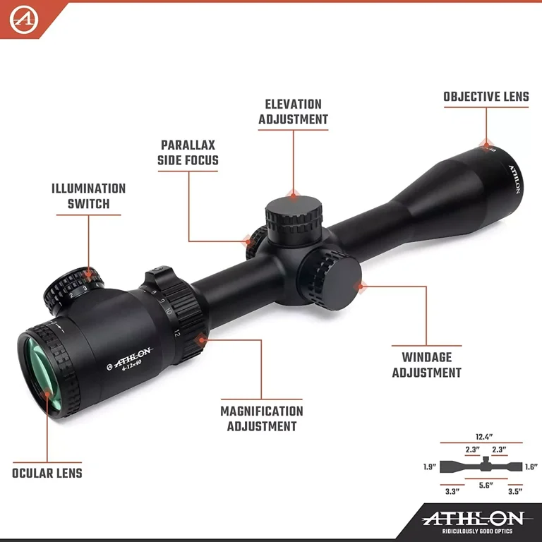Neos 4-12 x 40 BDC 500 SFP IR MOA - Walmart.com