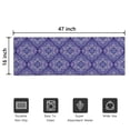 thumbnail image 5 of Purple Ethnic Geometric Pattern Door Rugs,Washable Non Slip Door Mats Indoor,Decorative Door Mats,Entry Mat Indoor for Entrance,Bedroom,Kitchen,Bathroom,16"x47", 5 of 6