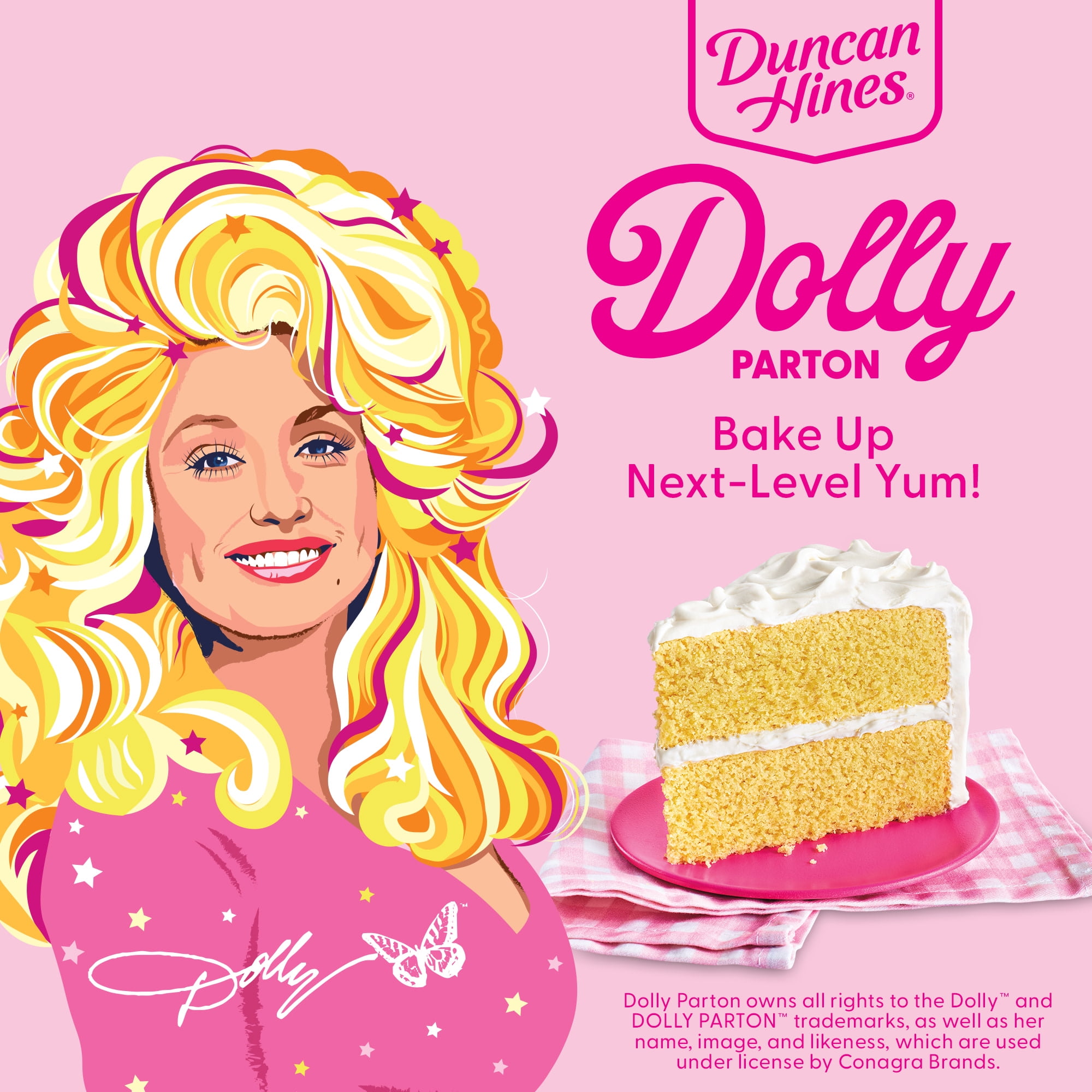 Duncan Hines Dolly Parton's Favorite Banana Flavored Cake Mix, 18 oz
