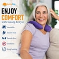 thumbnail image 5 of SunnyBay Microwave Heating Pad, Microwavable Heated Neck Pillow for Moist Hot or Cold Therapy, Aromatherapy Heated Neck and Shoulder Wrap with Flaxseed and Lavender Filling, FSA HSA Approved, Purple, 5 of 6