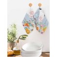 thumbnail image 2 of Easter Kitchen Dish Towels for Drying Dishes Set of 2, Spring Watercolor Bunny Eggs Flower Wood Grain Blue Waffle Weave Microfiber Hand Tea Bathroom Towels Quick Dry & Absorbent Towel 12x12, 2 of 7