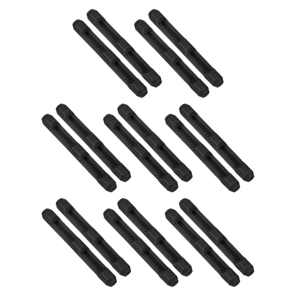 Uxcell Eyeglass Ear Cushions, 12 Pairs Glasses Ear Grip for 3-10mm Glasses, Black