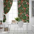 thumbnail image 5 of Fsddascl Green Christmas Cardinal Blackout Curtains for Bedroom/Living Room, Thermal Insulated Kitchen Curtains, Xmas Winter Flower Bow Pine Fruits Grommet Darkening Window Treatment Drapes 42"x63"x2, 5 of 6