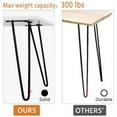 16'' Heavy Duty Hairpin Table Legs Set of 4 Dining Table Laptop Desk