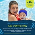 thumbnail image 2 of Diadema de natación Band-It Ultra Premium, color rosa intenso, talla grande, 2 of 7