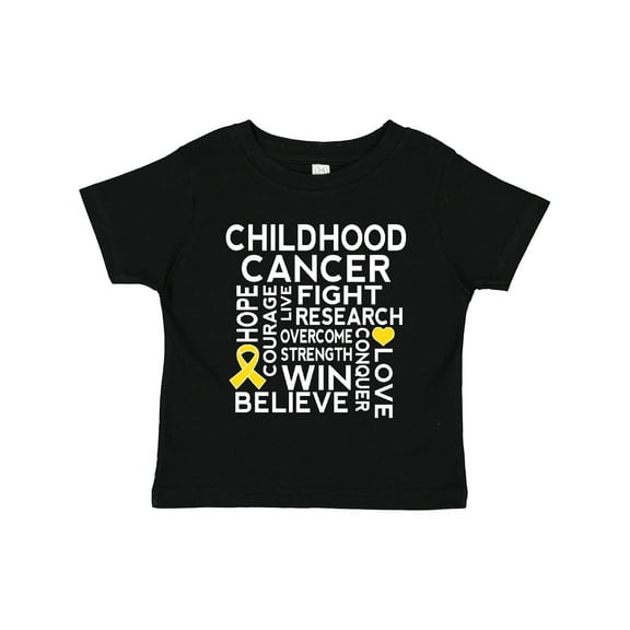 Inktastic Childhood Cancer Awareness Walk Boys or Girls Toddler T-Shirt