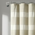 thumbnail image 6 of Tucker Stripe Yarn Dyed Cotton Knotted Tassel Shower Curtain White/Red Single 72X72, 6 of 11