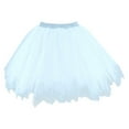 thumbnail image 6 of Tiqkatyck Mardi Gras Pleated Skirts for Women Clearance, Womens Fashion Solid Party Fashion Skirt Tutu Birthday Cake Skirt Puffy Skirt Holiday Skirts for Women, Skirts for Women Blue, 6 of 8