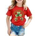 thumbnail image 3 of lnmuld Cute Tops St Patricks Day Toddler Casual Short Sleeve Tee for Boys and Girls Irish Themed Kids Top Size:3-4 Years, 3 of 4
