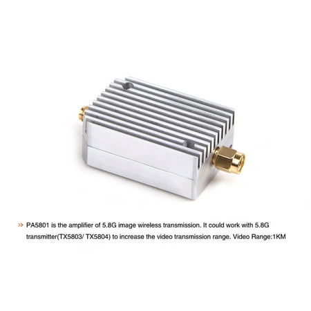 HobbyFlip 5.8Ghz FPV Video Transmitter Amplifier for SMA TX Connections PA5801 Compatible with RC