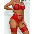thumbnail image 1 of Conjuntos exóticos con aros para mujer, conjunto de lencería Sexy Sensual, ropa interior, Bralette fino con Push-Up, sujetador y bragas, 1 of 4