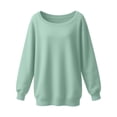 thumbnail image 3 of One Shoulder Sweatshirts for Women 2025 Long Sleeve Lightweight Plain Sweatshirt Pullover Tops Fall Outfits, 3 of 6