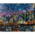 thumbnail image 3 of Chapman, Marcy 14x12 Black Modern Framed Museum Art Print Titled - New York Abstract, 3 of 5