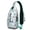 Greenish-blue-78, variant on Crossbody Sling Backpack for Women Men Decorative Boat Anchor Sky Blue Shoulder Sling Crossbody Casual Chest Bag for Travel Sports Running Hiking