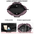thumbnail image 3 of Pink and Black Of Leopard Print Travel Tote Bags for Women Carry On,Large Weekender Bags for Women Travel,Multi Functional Duffle Bag for Work,Shopping,Sports, 3 of 5