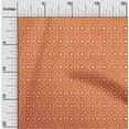 thumbnail image 1 of oneOone Cotton Poplin Twill Orange Fabric Geometric Bandhani Craft Projects Decor Fabric Printed By The Yard 56 Inches Wide, 1 of 4