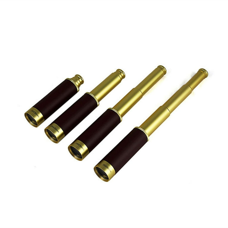 1pc Retro Pirate Telescope Zoomable 25x30 Pocket Monocular