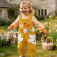 thumbnail image 2 of DHFJKG Easter Baby Boy Girl Clothes 2 Piece Sets Newborn Striped Romper With Bunny Embroidery Overalls Festival Cute Outfit 0-18M Soft Playwear, 2 of 5