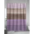 thumbnail image 5 of Fsddascl Purple Brown Shower Curtain Set - Long 72" x 84" Washable Bathtub Curtain with 12 Hooks, Farmhouse Country Vintage Wooden Plank Waterproof Fabric Stall Shower Curtains for Bathroom/Bathtub, 5 of 6