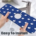 thumbnail image 6 of Sikiie Moon Lamb Splash Guard for Sink Faucet-1 PC Super Absorbent Fast Drying Mat Sink Gadgets-Splash Guard for Kitchen, Sink Mat, 6 of 7