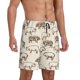 thumbnail image 2 of Balery Vintage Farm Pigs Pantalones cortos de pijama de punto de algodón para hombre con cinturilla y bolsillos-3X-Large, 2 of 6