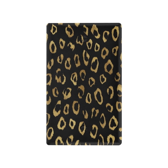 Light Switch Cover Switch Plate Outlet Cover Plug Cover for Electrical Unused Outlet Cover Gold Leopard Pattern