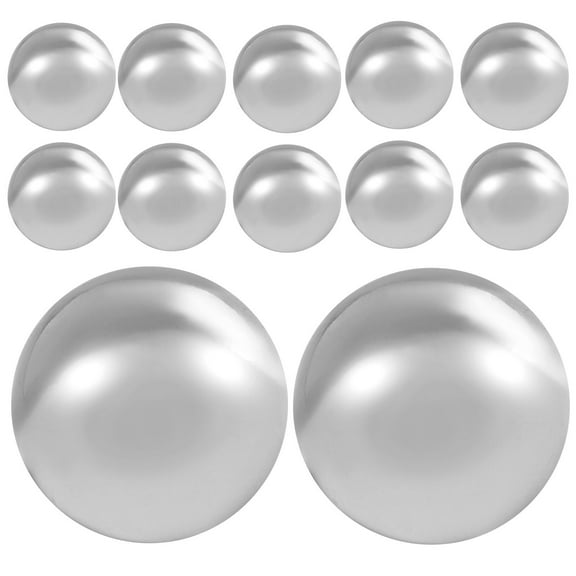 NICEXMAS 12 Pcs Steel Balls Roller Bottle Ball 316 Stainless Steel Loose Ball Bearings Silver 12mm