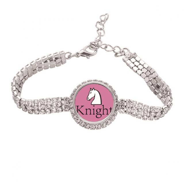 Juego de ajedrez Pulsera de tobillera de cadena de tenis, joyería de diamantes