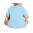 thumbnail image 2 of Infant Short Sleeve Cotton/Polyester Baby Rib Bodysuit Light Blue 6M, 2 of 5